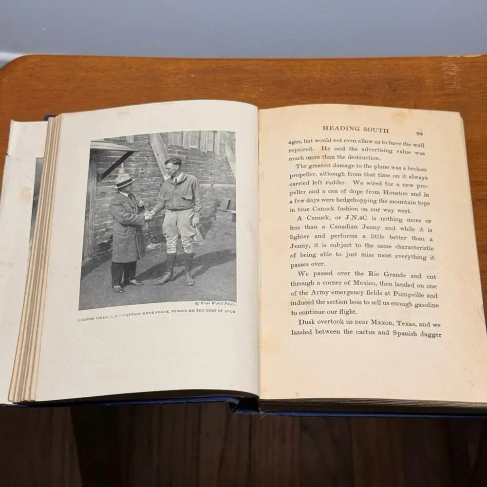 Vintage 1927 WE Charles Lindbergh 1st Edition 8th Printing Hardcover Book As Is